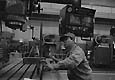 Worker on the assembly line